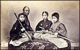 Ueno Hikoma. Portraits de jeunes samouras, vers 1866